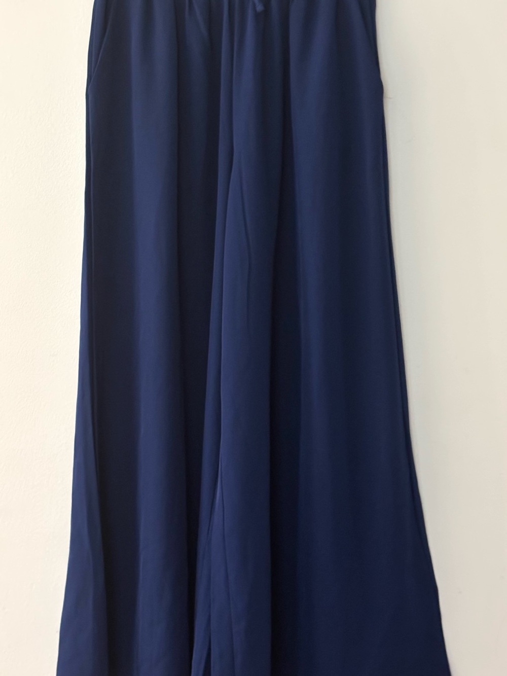 Navy Wide-Leg Maxi Skirt - Women
